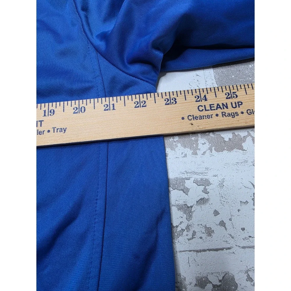 Nike Track Jacket Mens Medium Blue White Striped Full Zip Sportswear